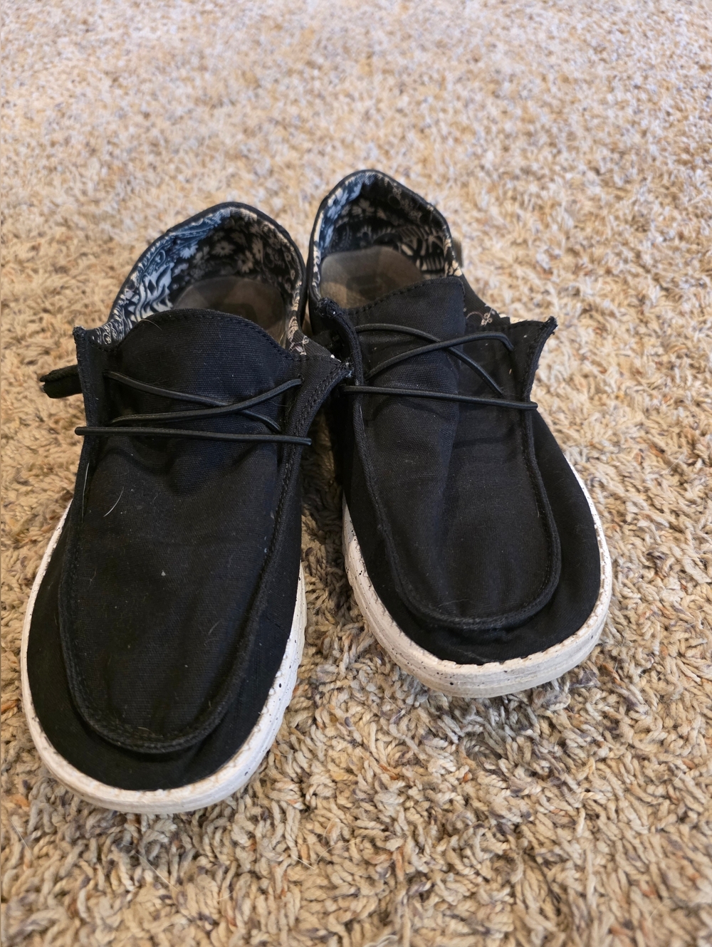 Hey Dude Women's 10 Wendy Basic Black